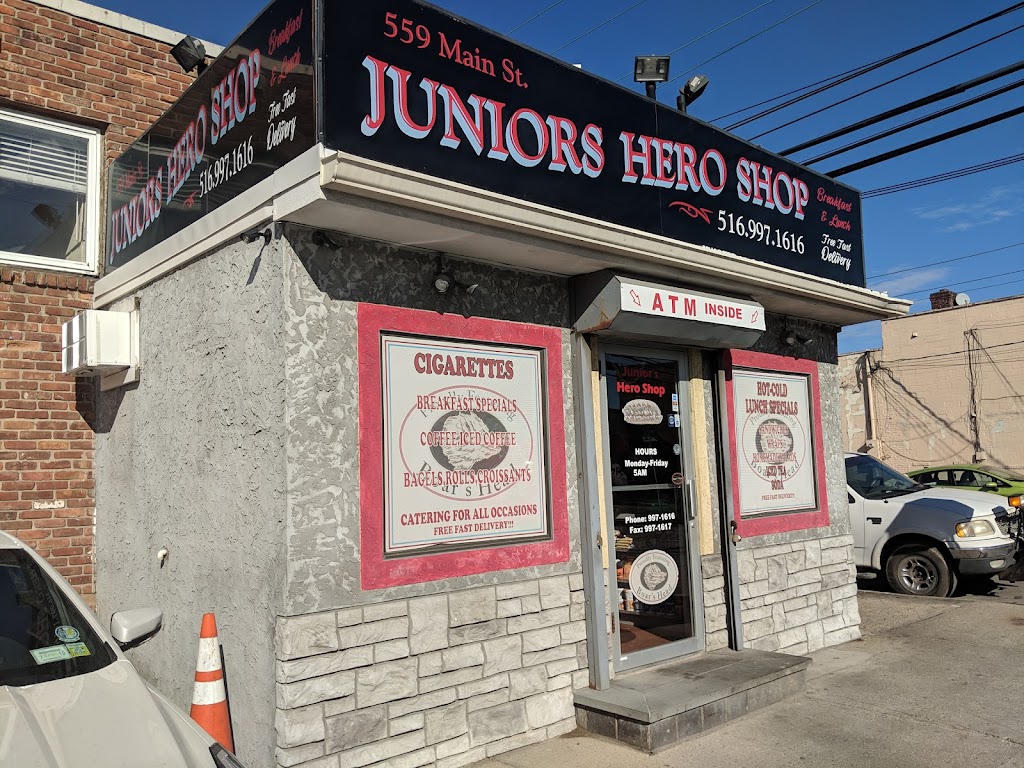 Juniors Hero Shop | 559 Main St, Westbury, NY 11590, USA | Phone: (516) 997-1616