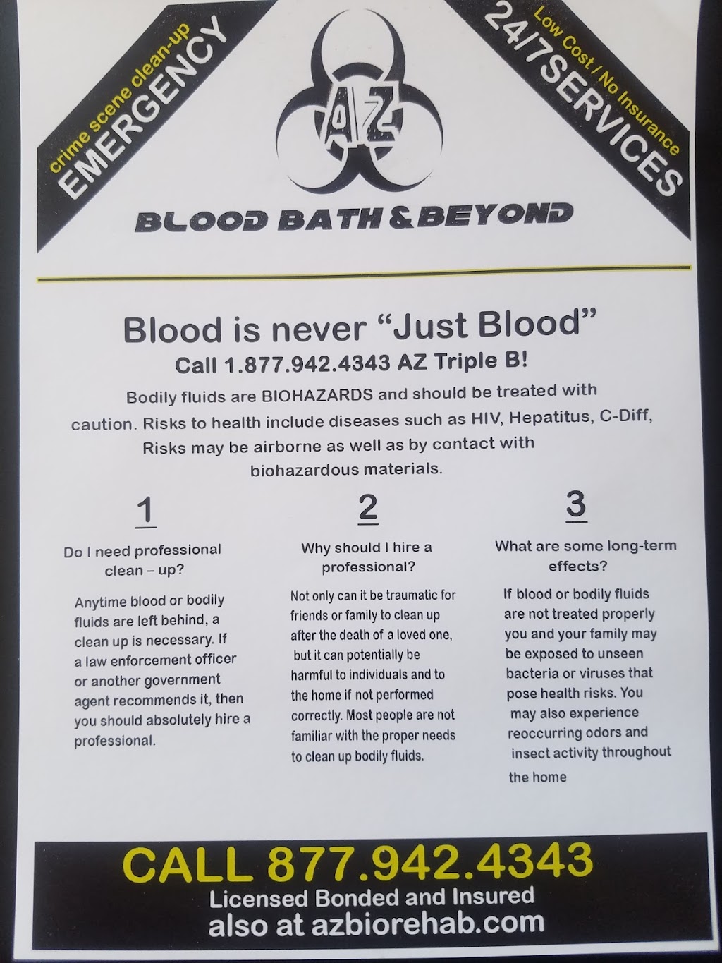 AZ Blood Bath And Beyond Inc | 1486 W 18th Ave, Apache Junction, AZ 85120, USA | Phone: (480) 242-9982