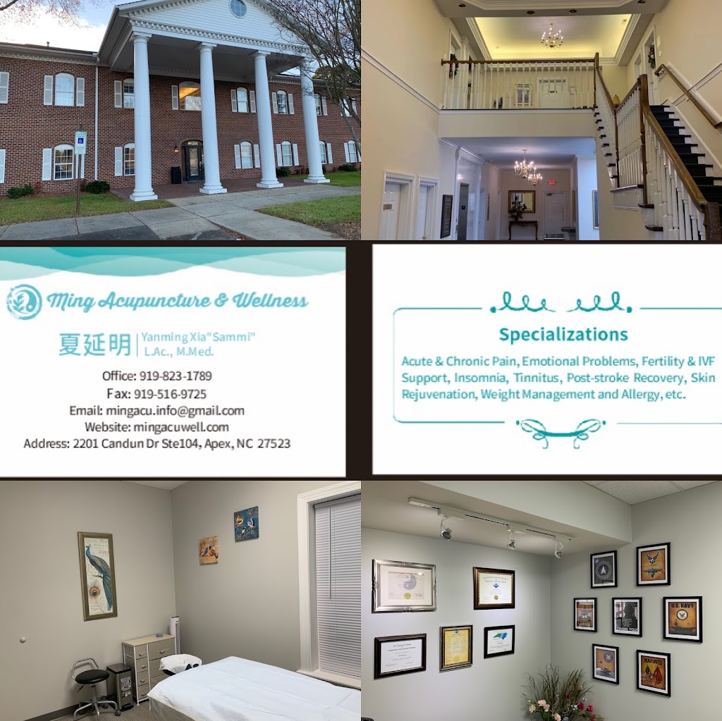 Ming Acupuncture and Wellness Apex | 2201 Candun Dr Ste 104, Apex, NC 27523 | Phone: (919) 823-1789