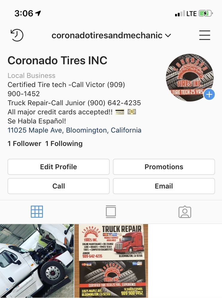 Coronado Tires | 11025 Maple Ave, Bloomington, CA 92316, USA | Phone: (909) 900-1452