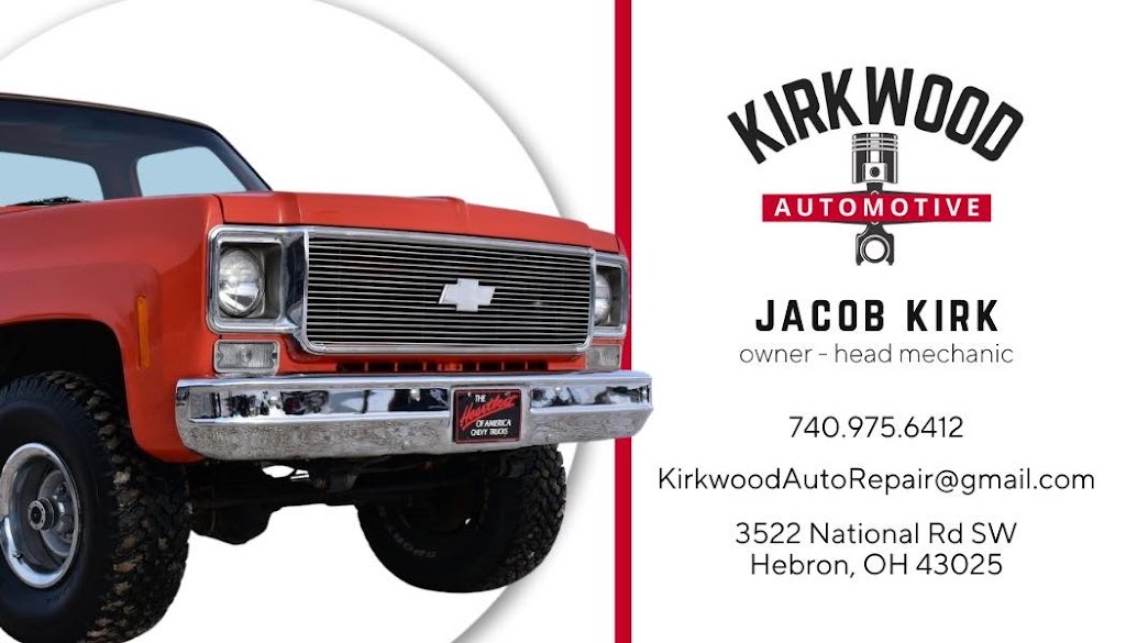 Kirkwood Automotive | 3522 National Rd SW, Hebron, OH 43025, USA | Phone: (740) 975-6412