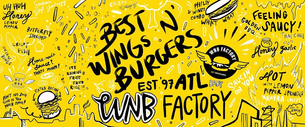 WNB Factory - Wings & Burger | 2090 Dunwoody Club Dr #103, Sandy Springs, GA 30350, USA | Phone: (770) 558-3900