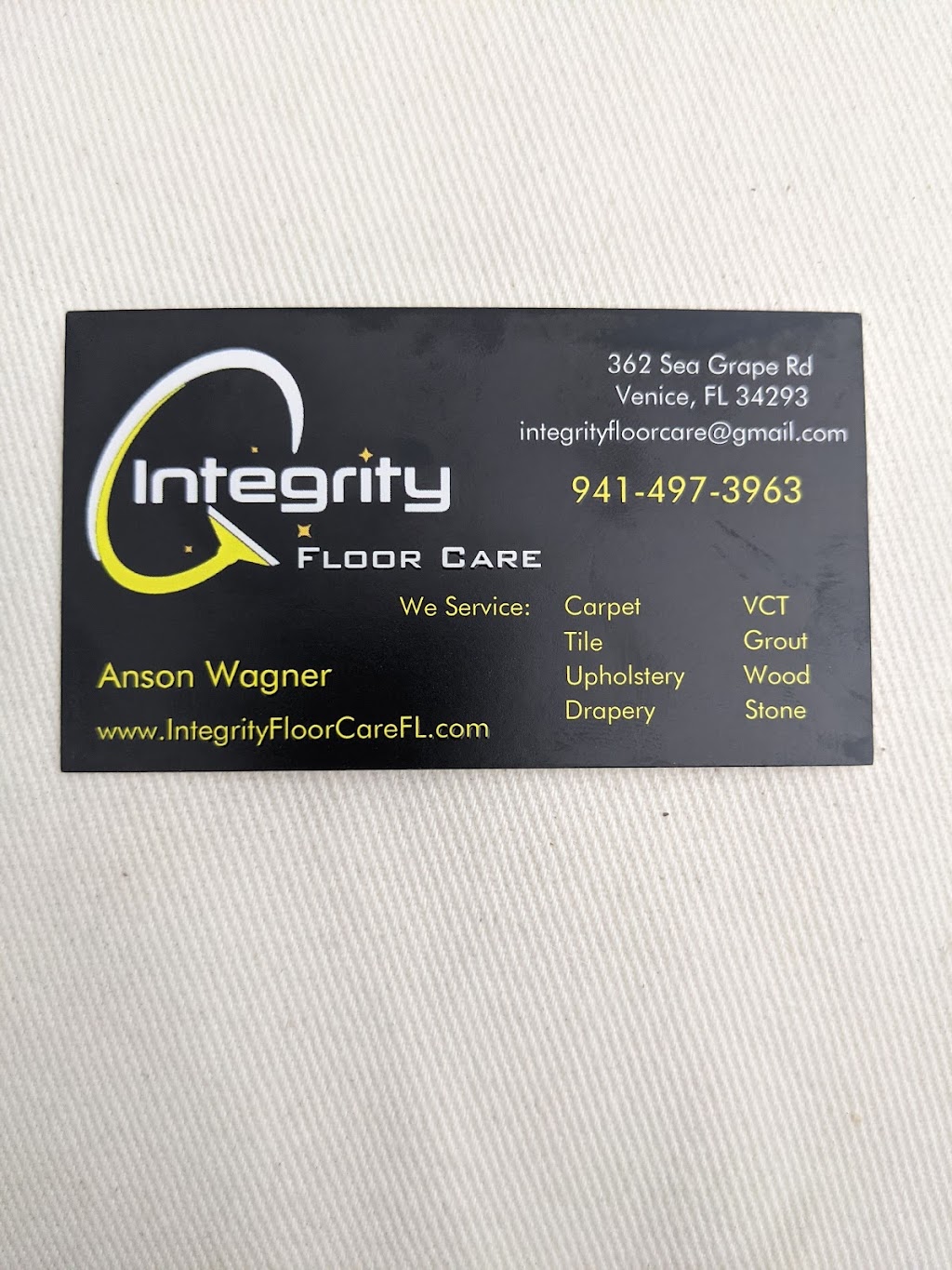 Integrity Floor Care/Carpet and Tile Cleaning | 3205 Southgate Cir, Sarasota, FL 34239, USA | Phone: (941) 497-3963