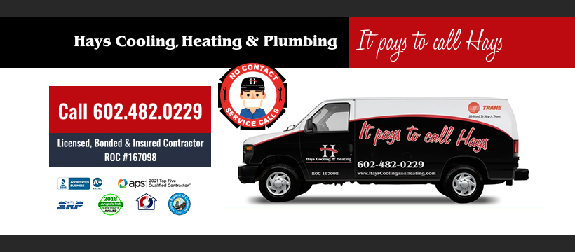 Hays Cooling Heating & Plumbing | 24825 N 16th Ave #115, Phoenix, AZ 85085, USA | Phone: (602) 482-0229