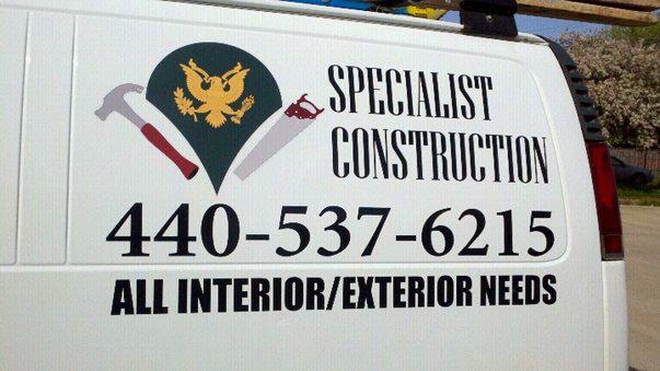 Specialist Construction | 27271 Cook Rd, Olmsted Falls, OH 44138, USA | Phone: (440) 537-6215