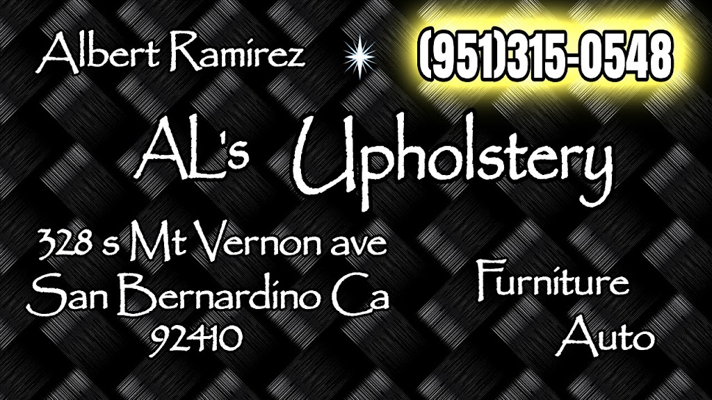 ALs upholstery | 328 S Mt Vernon Ave, San Bernardino, CA 92410, USA | Phone: (951) 315-0548