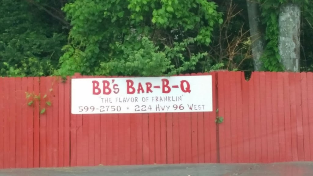 BBs Bar-B-Q | 228 New Hwy 96 W, Franklin, TN 37064, USA | Phone: (615) 599-2750
