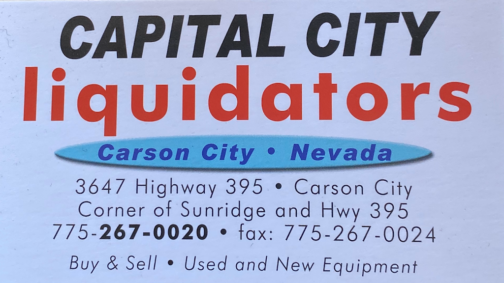 Capital City Liquidators Inc | 3647 N Hwy 395, Carson City, NV 89705, USA | Phone: (775) 267-0020