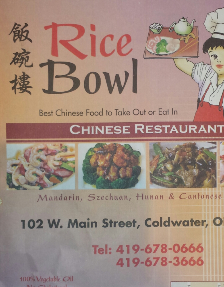 Rice bowl | 102 W Main St, Coldwater, OH 45828, USA | Phone: (419) 678-0666
