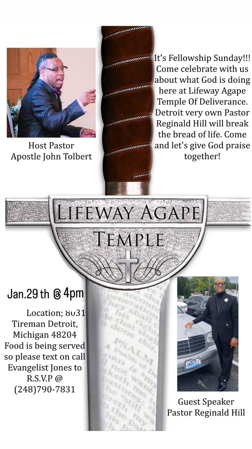 Life Way Agape Temple of Deliverance | 12829 Hillview St, Detroit, MI 48227, USA | Phone: (313) 923-6246