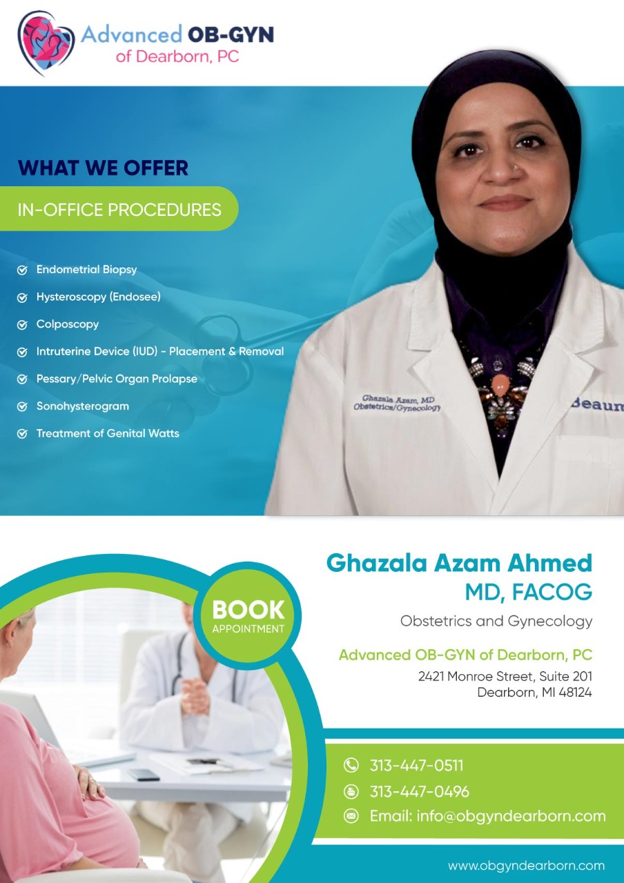 Advanced OB-GYN | 2421 Monroe St #201, Dearborn, MI 48124, USA | Phone: (313) 447-0511