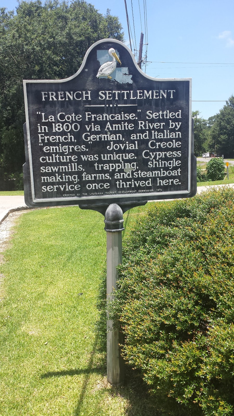 French Settlement Town Hall | 16015 LA-16, French Settlement, LA 70733, USA | Phone: (225) 698-6100