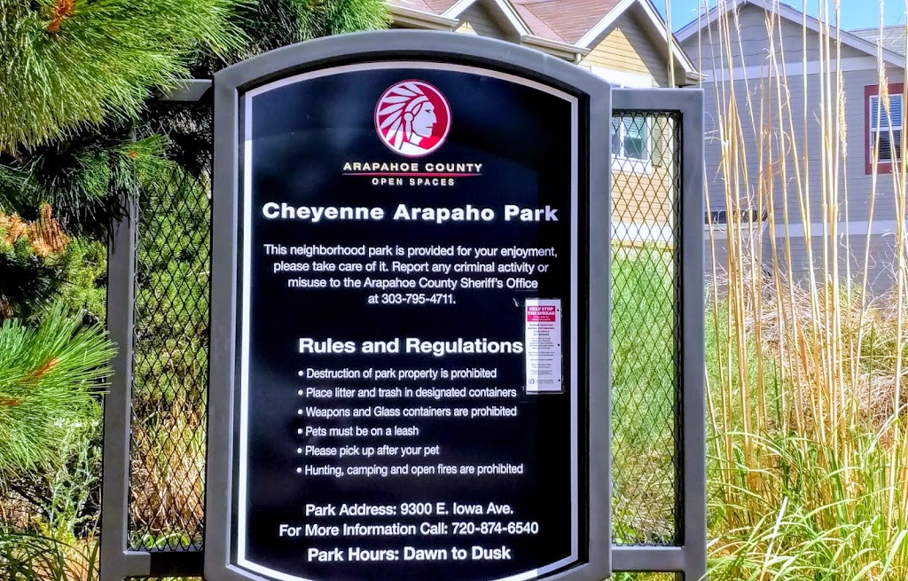 Cheyenne/Arapaho Park | 9200 E Iowa Ave, Denver, CO 80247, USA | Phone: (720) 874-6540