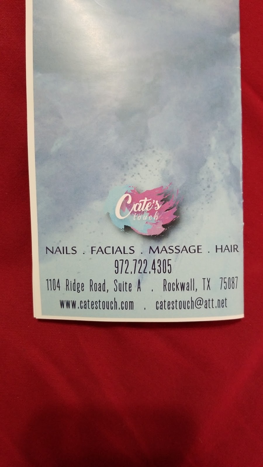 Cates Touch Spa | 1104 Ridge Rd suite A, Rockwall, TX 75087, USA | Phone: (972) 722-4305