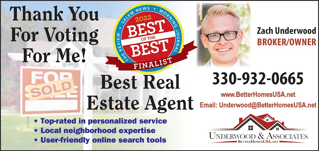 Zach Underwood - Underwood & Associates Better Homes USA ltd | 15902 St Clair Ave, Calcutta, OH 43920, USA | Phone: (330) 932-0665