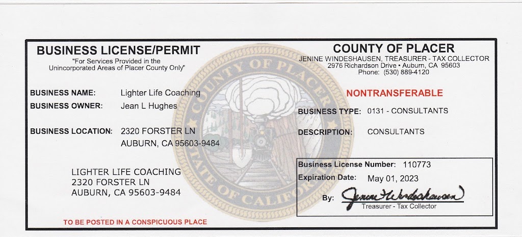 Jenny Hughes Healing | 2320 Forster Ln, Auburn, CA 95603, USA | Phone: (530) 389-4141