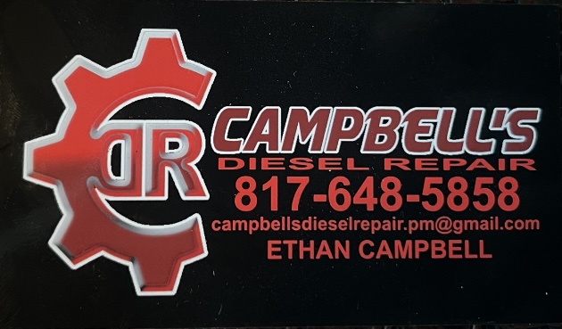 Campbells Diesel Repair & PM | 1505 County Rd 312, Cleburne, TX 76031, USA | Phone: (817) 648-5858