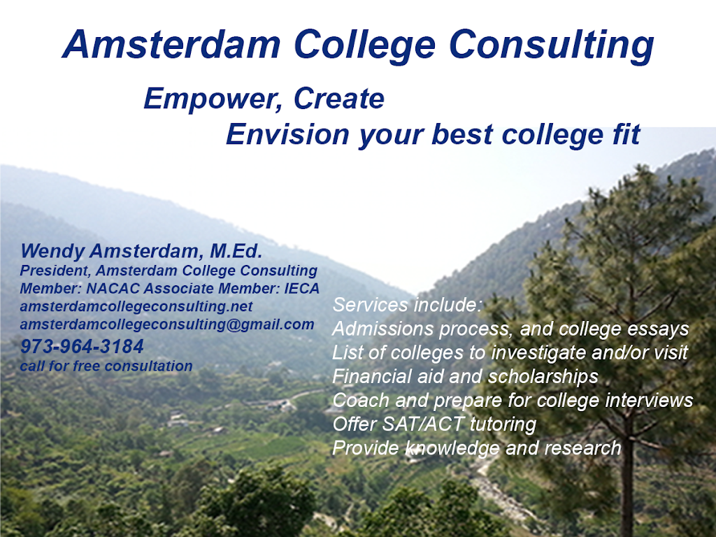 amsterdam college consulting | 211 Lorraine Ave, Montclair, NJ 07043, USA | Phone: (973) 964-3184