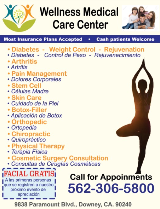 Wellness Health Medical Group | 9838 Paramount Blvd, Downey, CA 90240, USA | Phone: (562) 306-5800