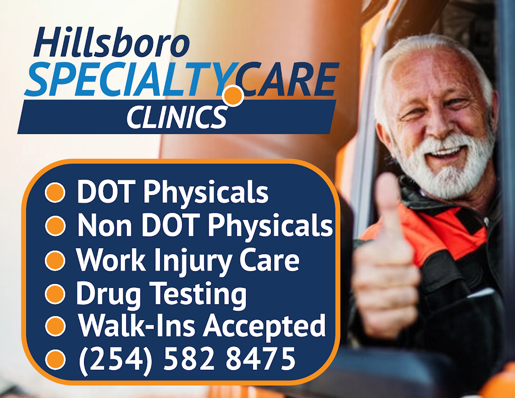 Specialty Care Clinics Occupational Medicine | 1313 E Franklin St, Hillsboro, TX 76645, USA | Phone: (254) 582-8475