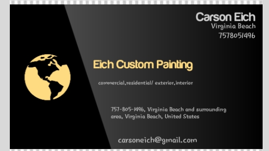 Eich Custom Painting | 4335 Gadwall Pl, Virginia Beach, VA 23462, USA | Phone: (757) 805-1496