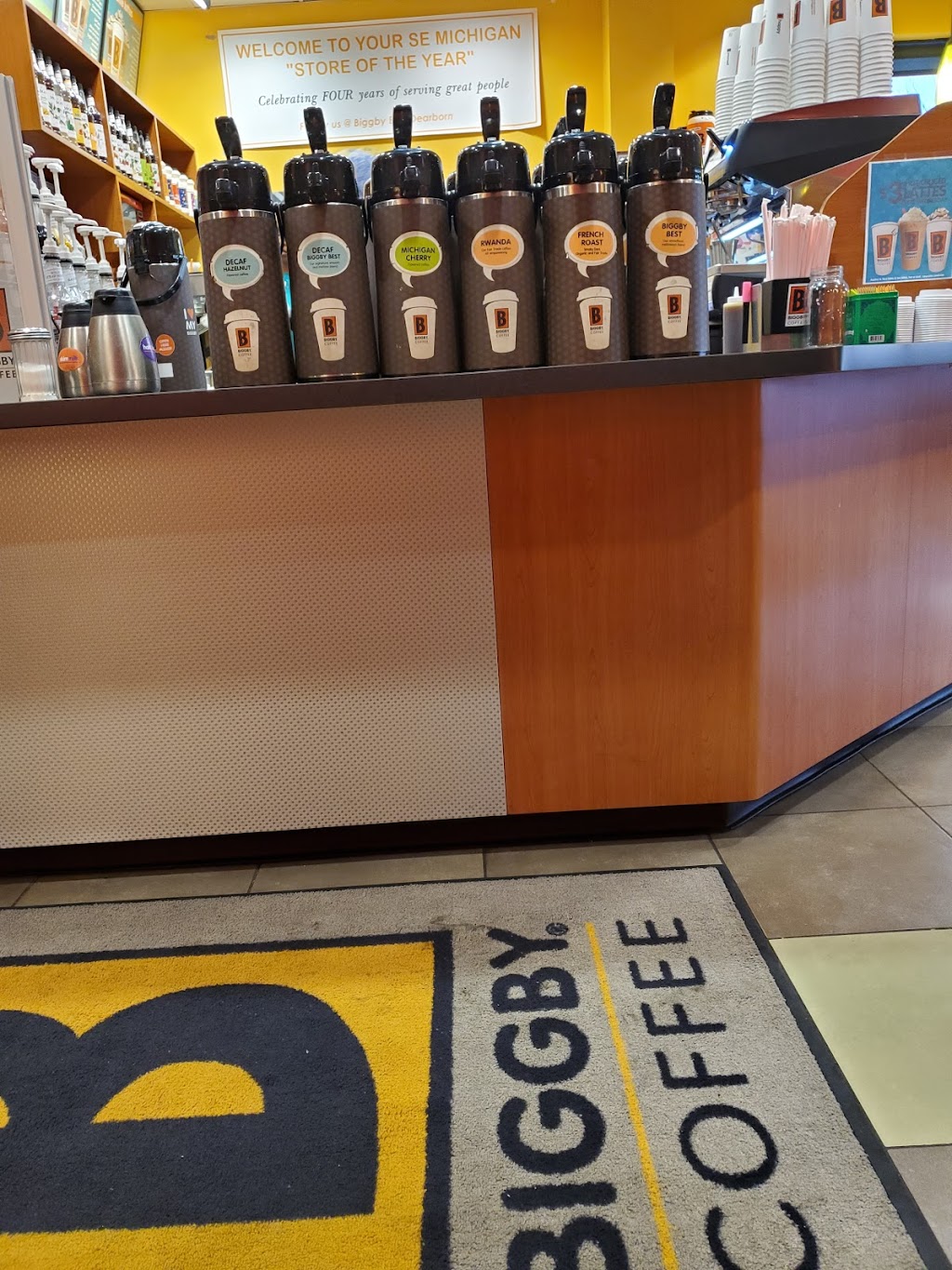 Biggby Coffee | 3389 Greenfield Rd, Dearborn, MI 48120, USA | Phone: (313) 982-1100