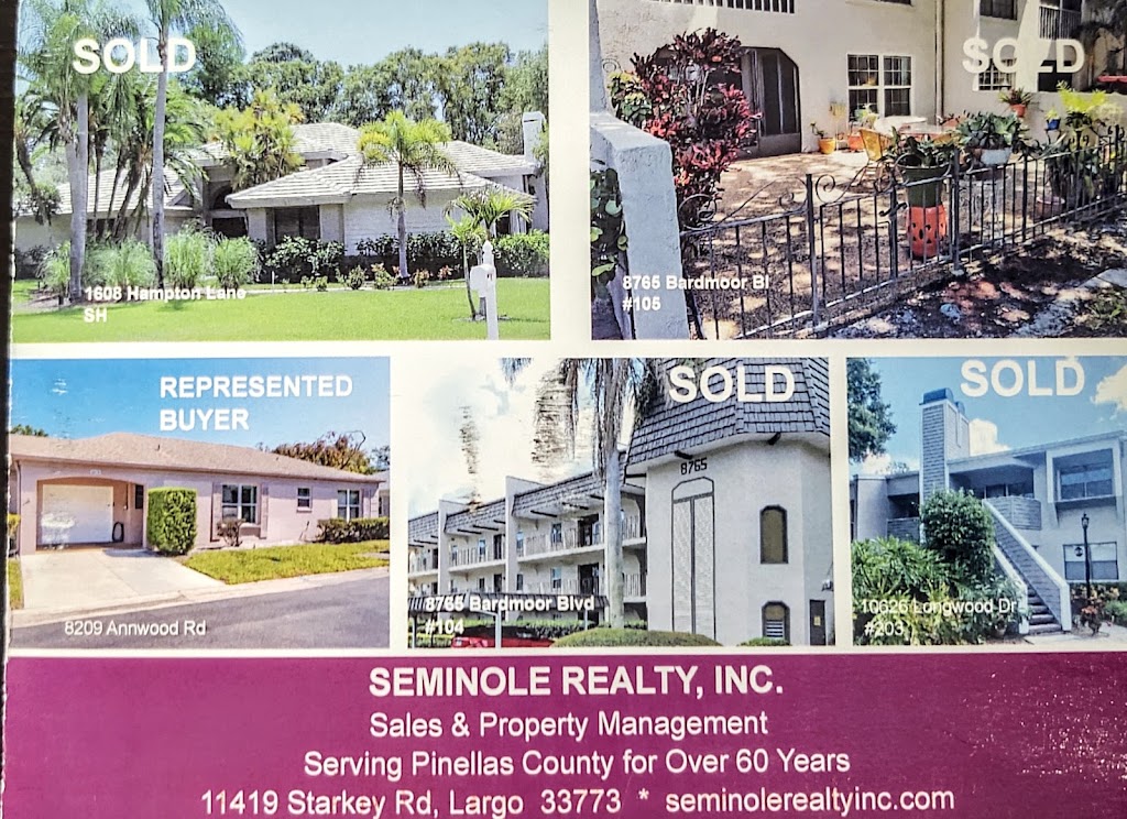 Seminole Realty Inc. | 11419 Starkey Rd, Largo, FL 33773, USA | Phone: (727) 599-3080