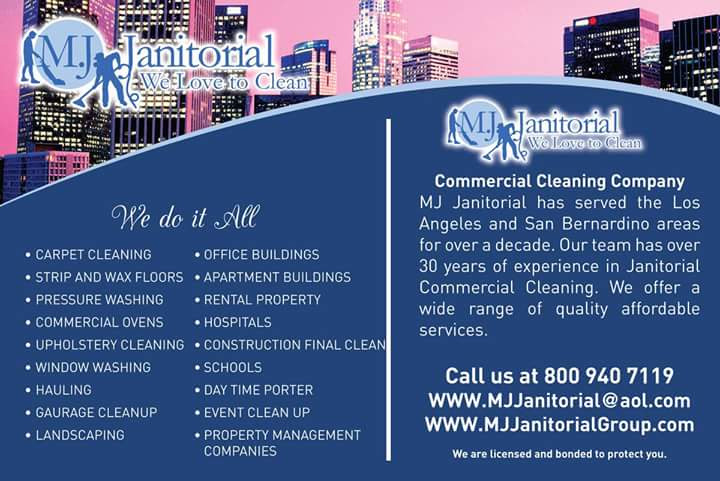 MJ Janitorial Service LLC | 1133 E Fairview Blvd, Inglewood, CA 90302, USA | Phone: (909) 275-4664