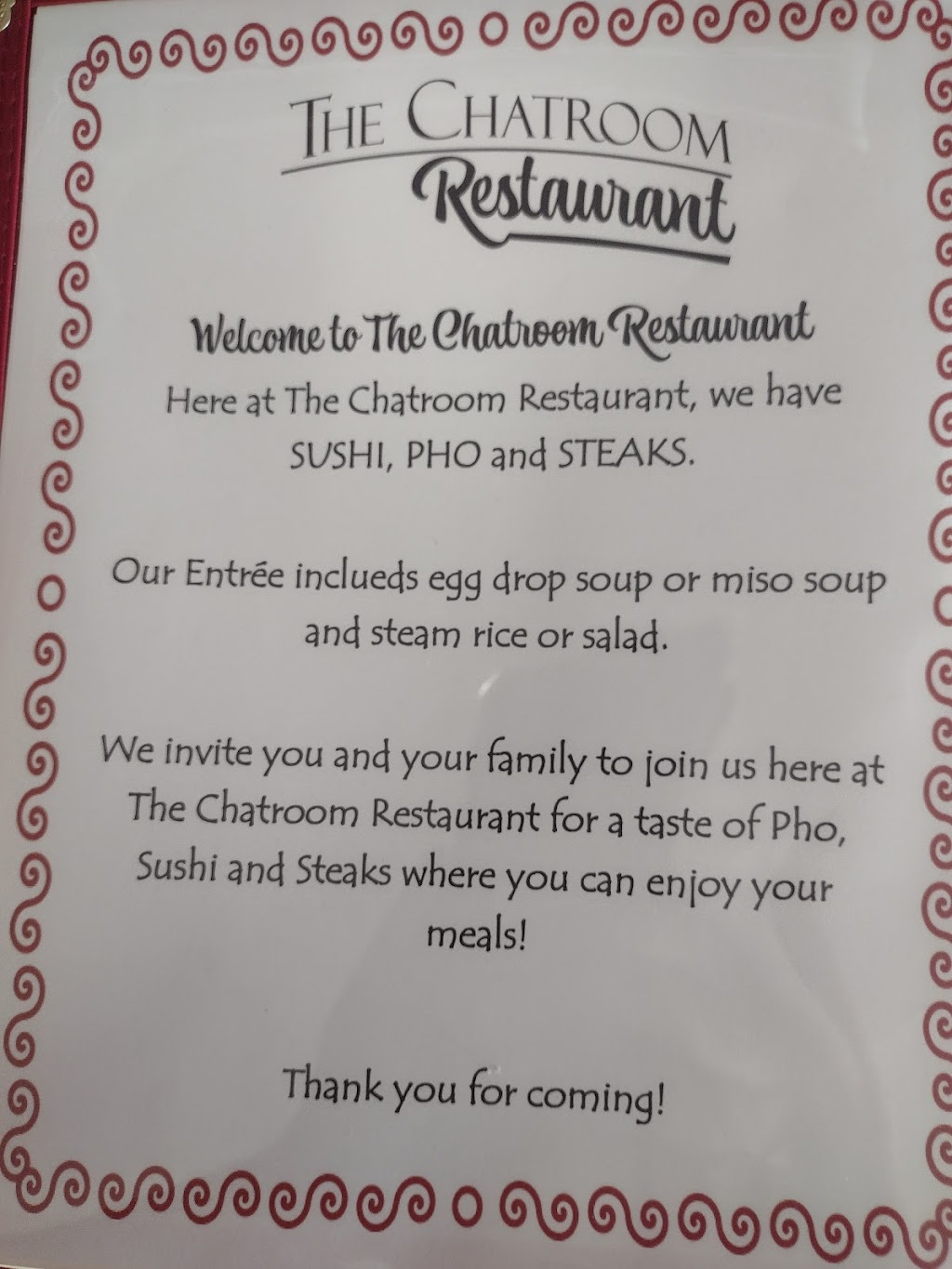 The ChatRoom Restaurant | 25005 OK-66, Claremore, OK 74019, USA | Phone: (918) 739-5071