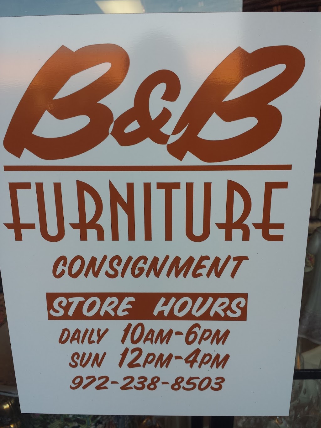 B & B Furniture Consignment | 980 N Coit Rd #2880, Richardson, TX 75080, USA | Phone: (972) 238-8500