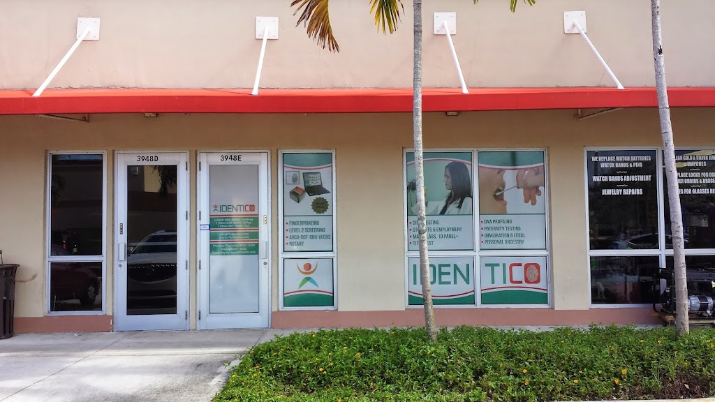 IDENTICO FINGERPRINTING AND DRUG TESTING | 3948 Pembroke Rd E, Pembroke Park, FL 33021, USA | Phone: (954) 239-8590