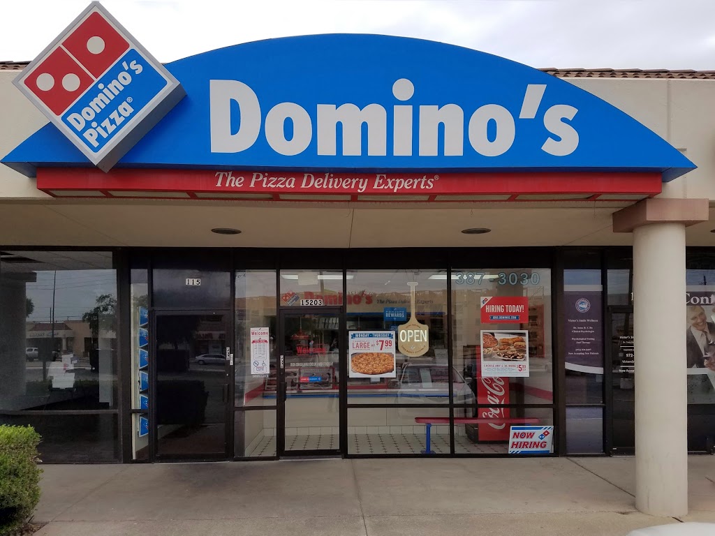 Dominos Pizza | 15203 Knoll Trail Dr #115, Dallas, TX 75248, USA | Phone: (972) 387-3030