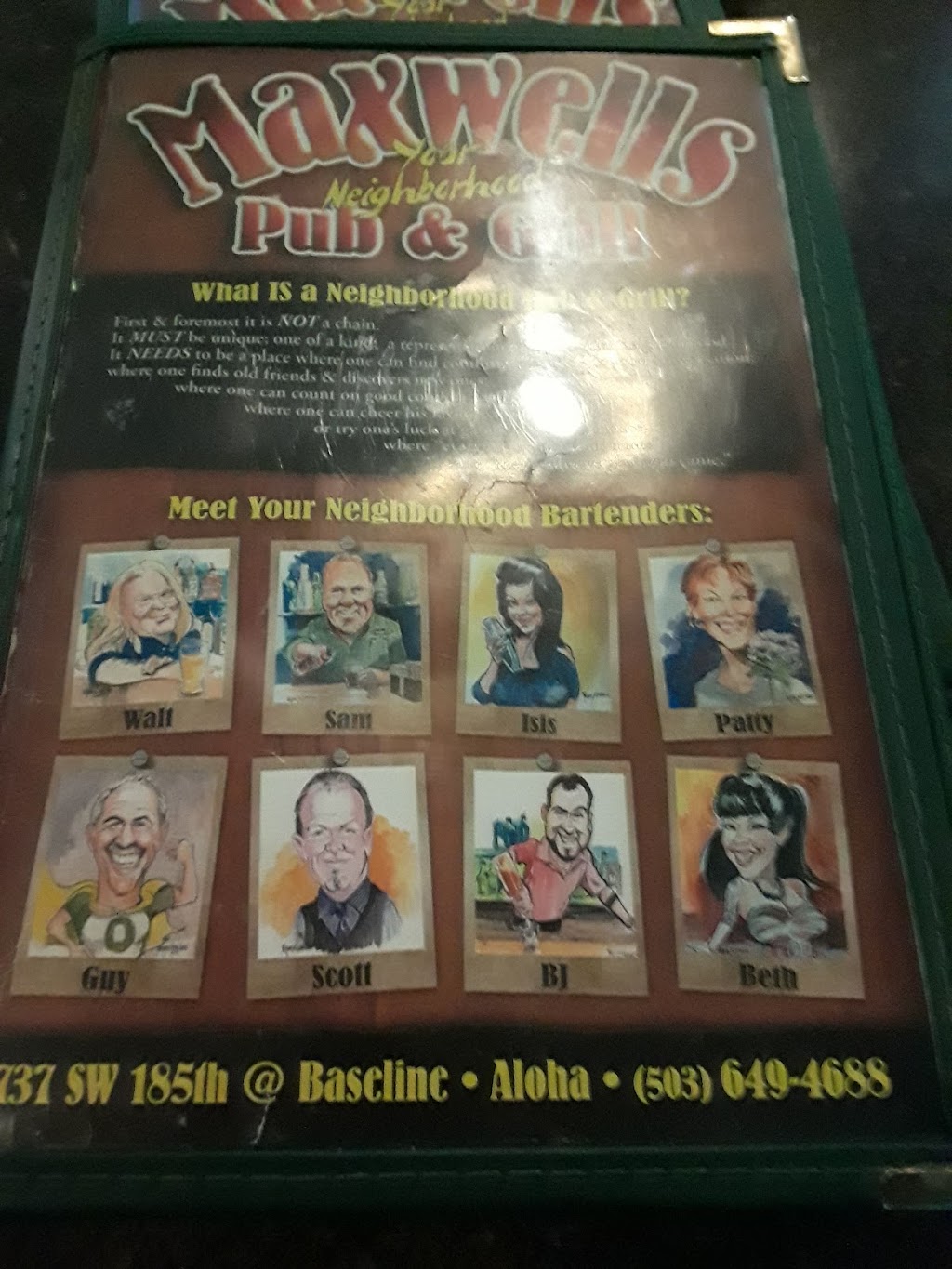 Maxwells Pub & Grill | 737 SW 185th Ave, Beaverton, OR 97006, USA | Phone: (503) 649-4688