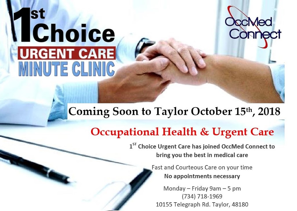 OccMed Connect - Occupational Health and Urgent Care | 10155 Telegraph Rd, Taylor, MI 48180, USA | Phone: (734) 718-1969