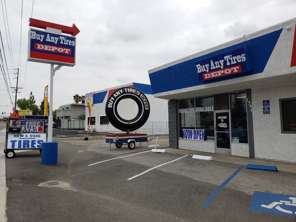 Buy Any Tires Depot | 1541 W Redlands Blvd, Redlands, CA 92373, USA | Phone: (909) 637-2525