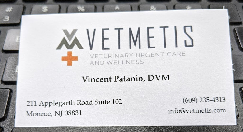 Vetmetis Veterinary Urgent Care and Wellness | 211 Applegarth Rd #102, Monroe Township, NJ 08831, USA | Phone: (609) 235-4313