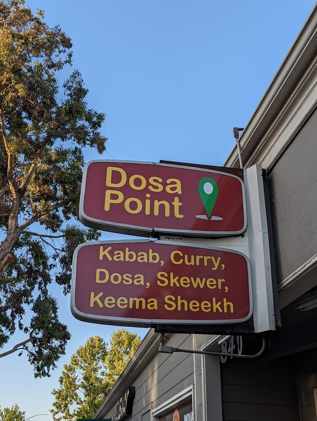 Dosa Point | 840 Willow Rd, Menlo Park, CA 94025, USA | Phone: (650) 405-7400