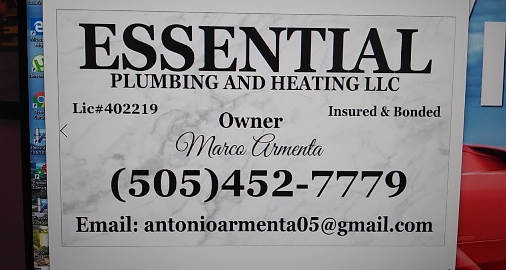 Essential Plumbing and Heating LLC | 468 Swann Loop, Bernalillo, NM 87004, USA | Phone: (505) 452-7779