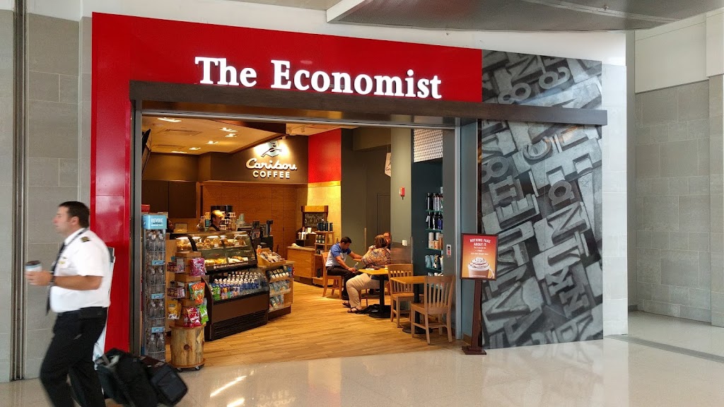 The Economist (Magazine) with Caribou Coffee | McNamara Terminal, Central Link Area, Worldgateway Pl, Detroit, MI 48242, USA | Phone: (734) 942-6987