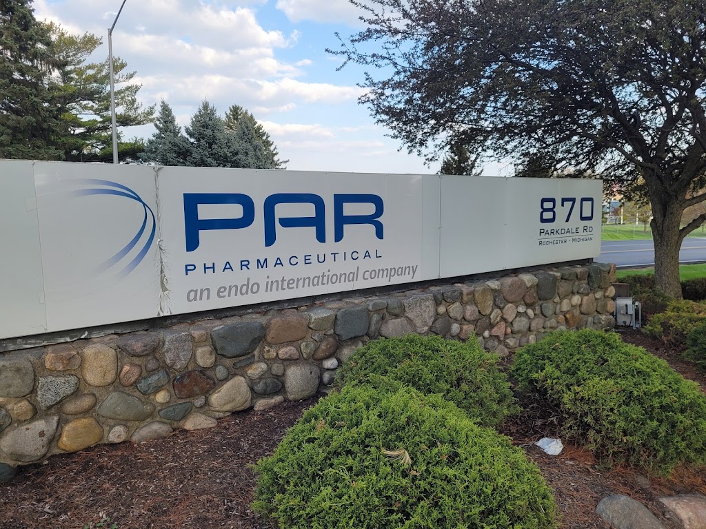 PAR Pharmecutical | 870 Parkdale Rd, Rochester, MI 48307 | Phone: (248) 656-5424