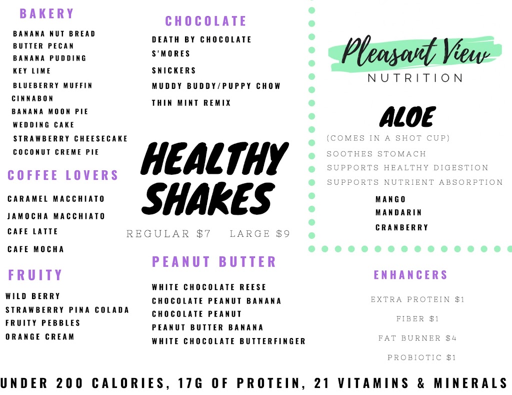 Pleasant View Nutrition | 6320 US-41 ALT suite #100, Pleasant View, TN 37146 | Phone: (615) 247-8453