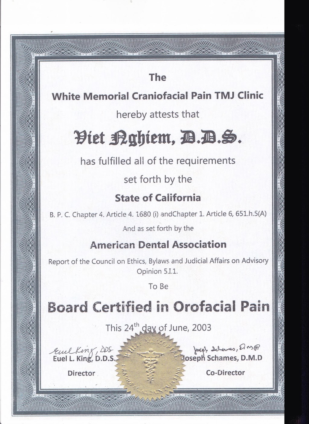 Viet Nghiem DDS | 12345 Westminster Ave, Santa Ana, CA 92703, USA | Phone: (714) 554-2288