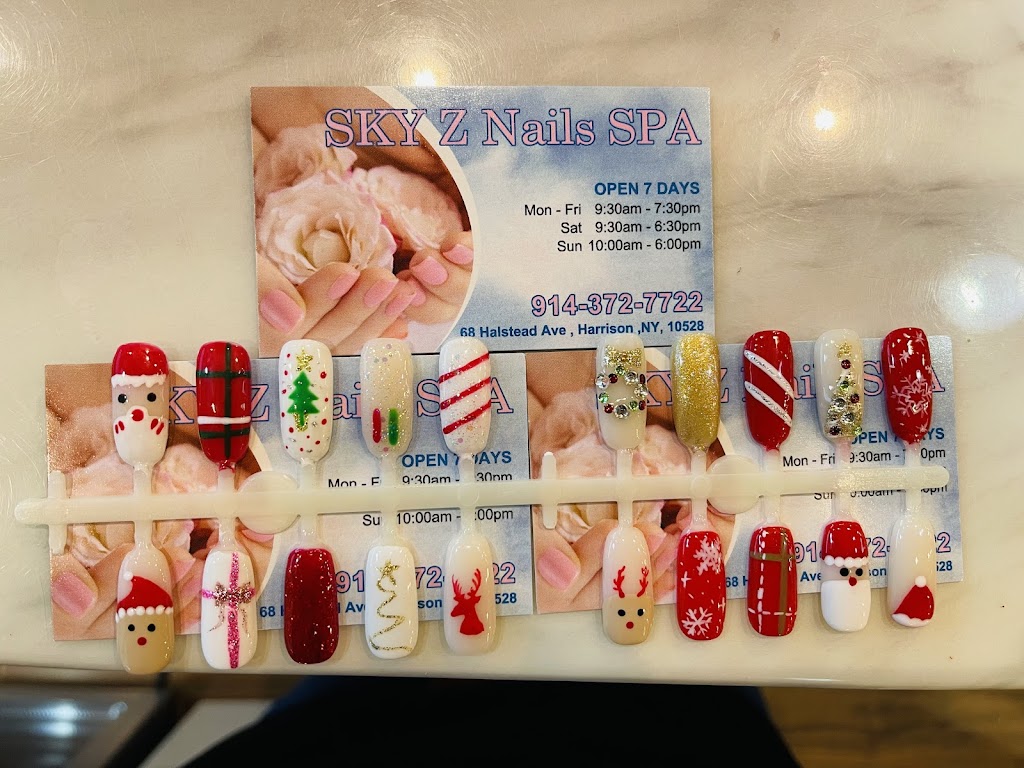 SKY Z NAILS SPA | 68 Halstead Ave, Harrison, NY 10528, USA | Phone: (914) 372-7722