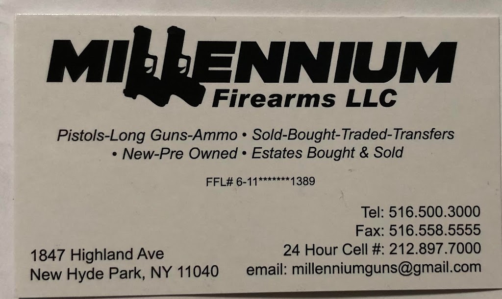 Millennium Firearms LLC. | 1847 Highland Ave, New Hyde Park, NY 11040 | Phone: (516) 500-3000