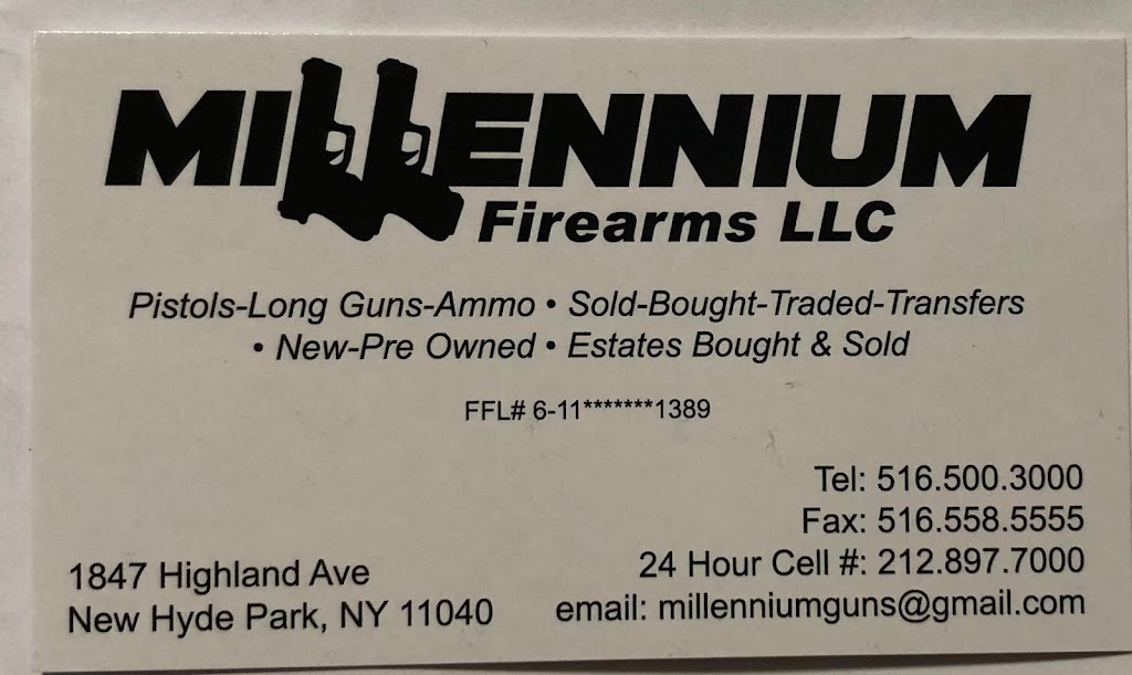 Millennium Firearms LLC. | 1847 Highland Ave, New Hyde Park, NY 11040, USA | Phone: (516) 500-3000