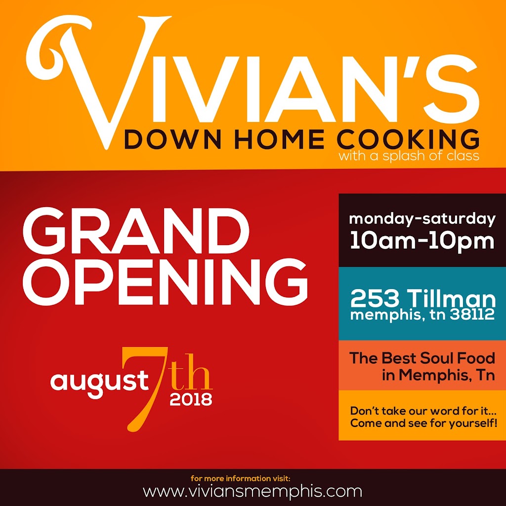 Vivians Down Home Cooking | 253 Tillman St, Memphis, TN 38112, USA | Phone: (901) 567-5577