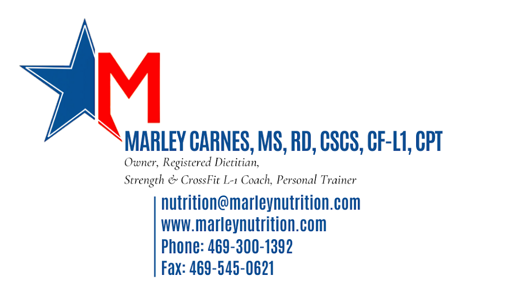 Marley Nutrition and Fitness | 1855A Wesley Dr, Prosper, TX 75078, USA | Phone: (469) 300-1392