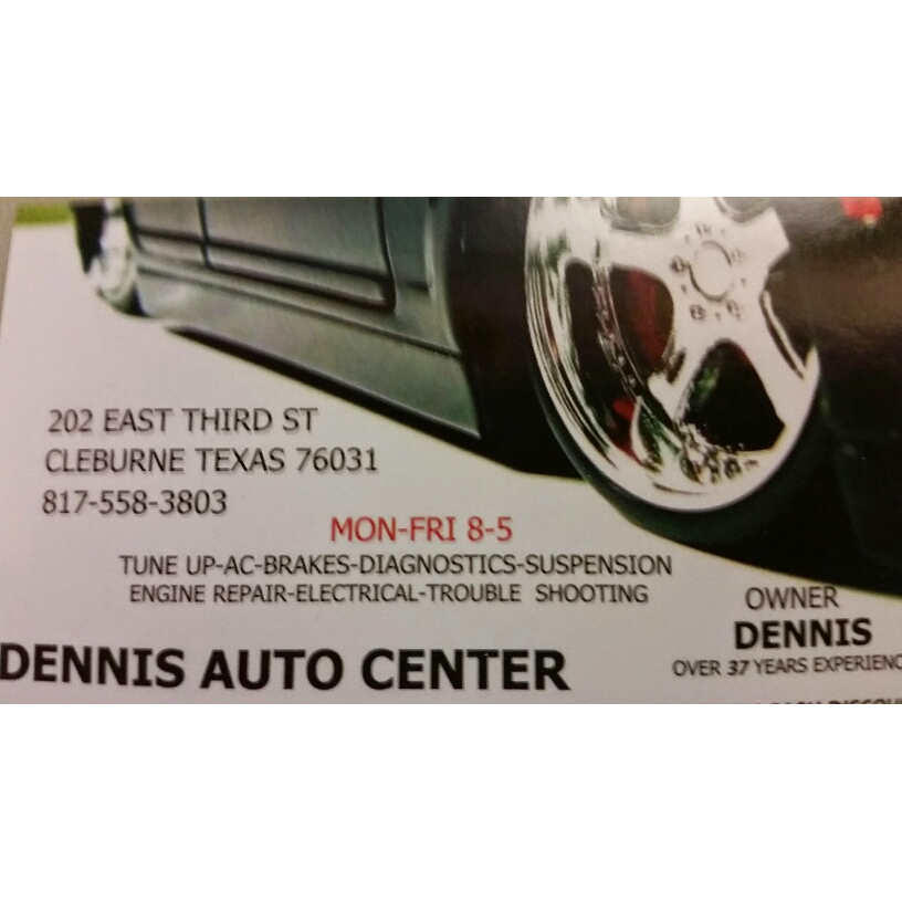 Dennis Auto Center | 202 E 3rd St, Cleburne, TX 76031, USA | Phone: (817) 558-3803