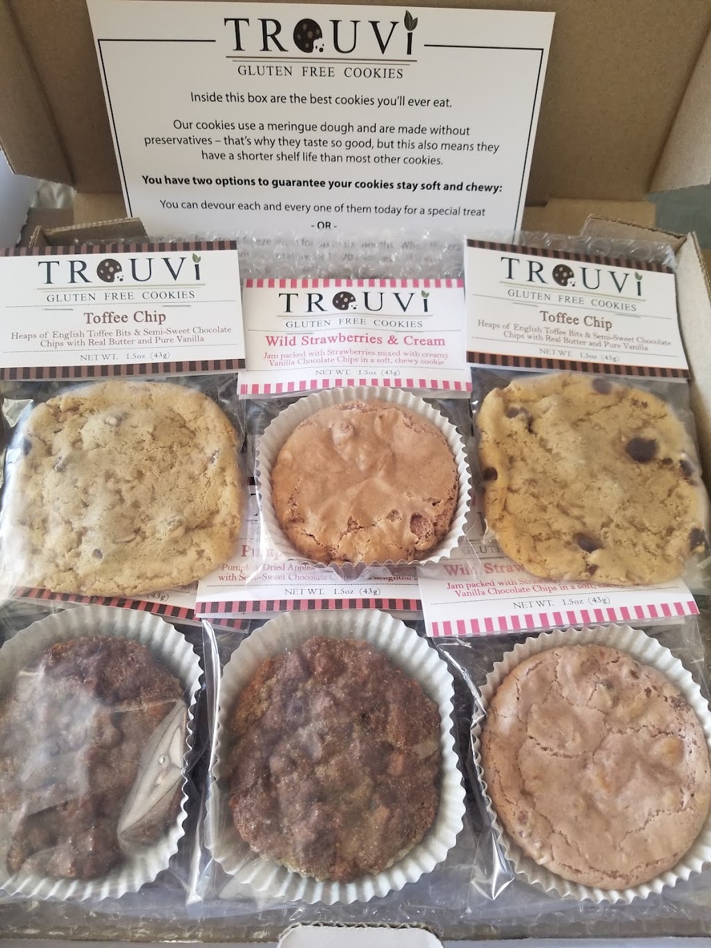 Trouvi Cookies | 580 W Arapaho Rd #163, Richardson, TX 75080, USA | Phone: (214) 552-8814