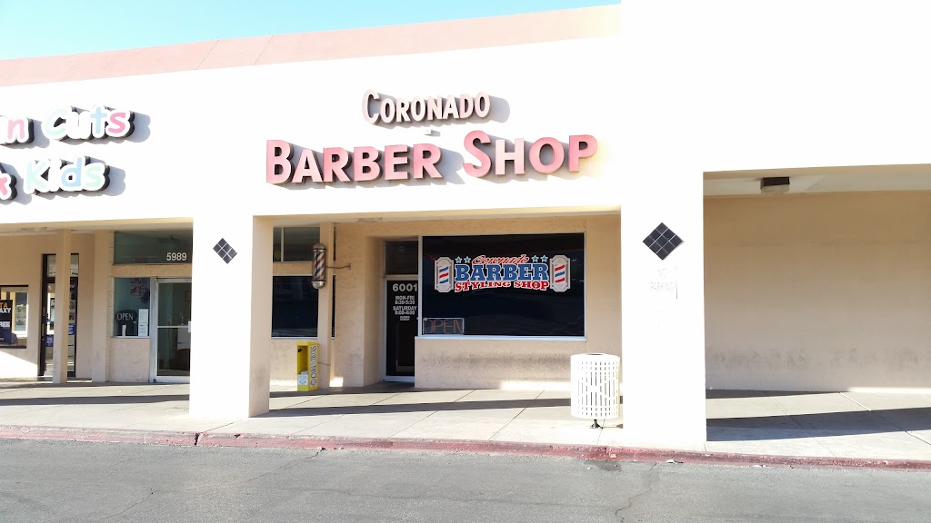 Coronado Barber Shop | 6001 N Mesa St, El Paso, TX 79912 | Phone: (915) 585-3790